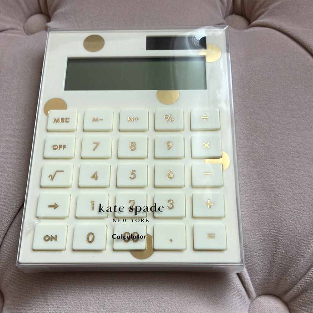 Kate Spade Gold Dot Calculator (NWT) - Picture 9 of 10